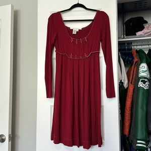 Max Studio Midi Red Dress